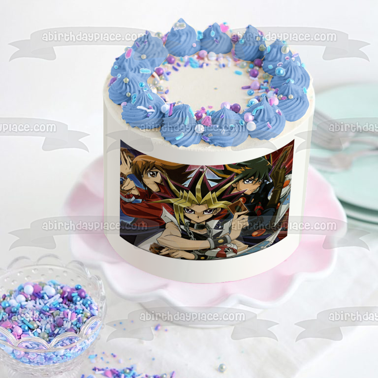 Yu Gi Oh Yugi Mutou y Jaden Yuki Imagen comestible para decoración de tarta ABPID03222 