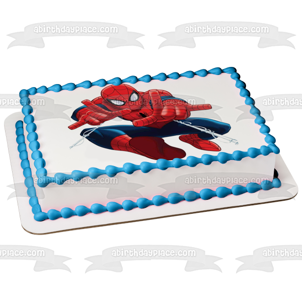 Imagen comestible para decoración de tarta de Spider-Man Spidey Webs ABPID03301 