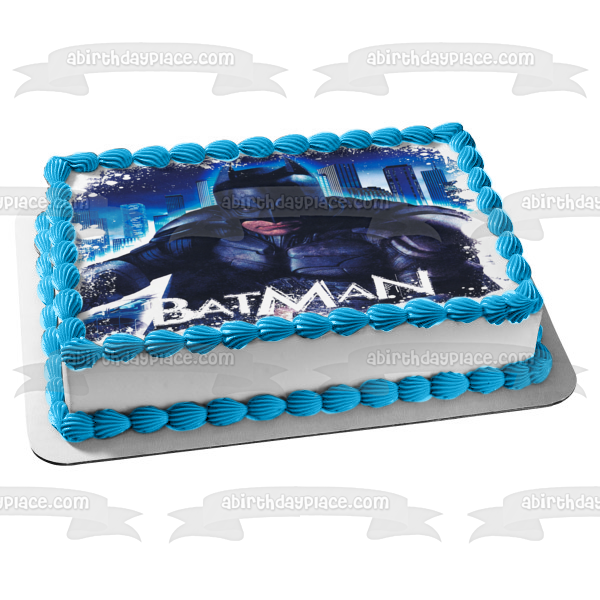 Batman Dark Knight Bruce Wayne - Adorno comestible para tarta, imagen ABPID03234 