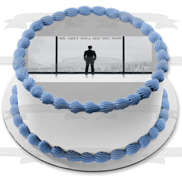 Adorno comestible para tarta cristiana de 50 sombras de Grey, imagen ABPID03309 