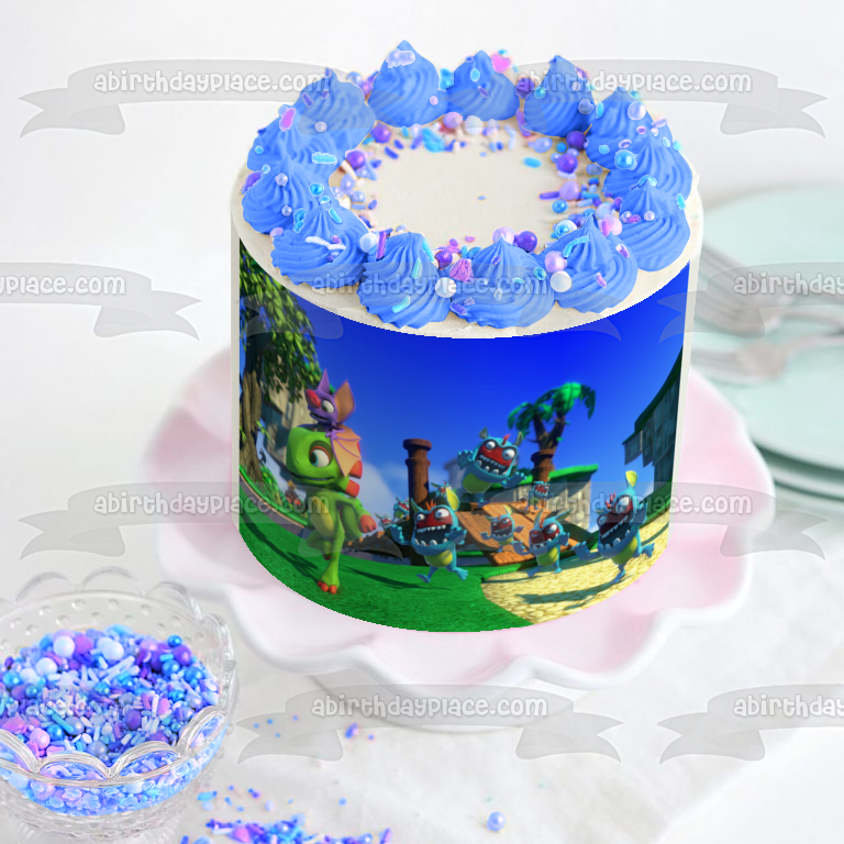 Yooka-Laylee Corplet Keith and Minions Edible Cake Topper Image ABPID03240