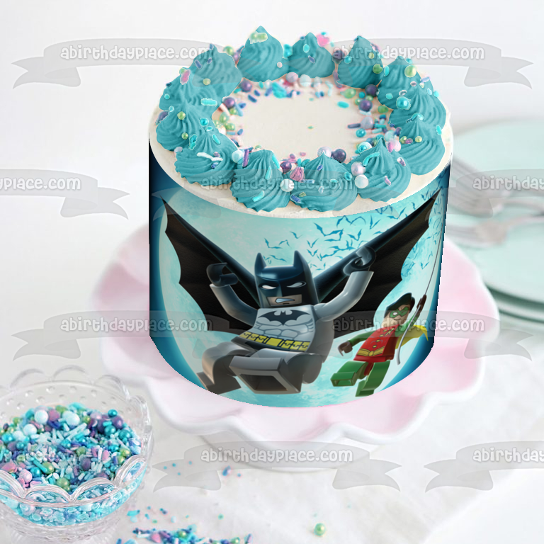 Adorno comestible para tarta LEGO Batman 3 Más allá de Gotham Imagen ABPID03246 