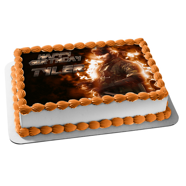 Metal Gear Solid Snake Edible Cake Topper Image or Strips ABPID55183