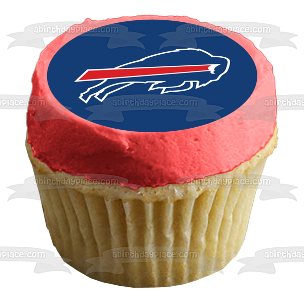 Buffalo Bills Logo NFL Football Edible Cake Topper Image ABPID03336