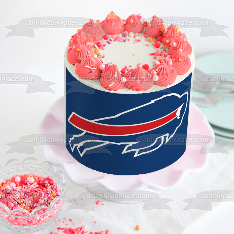 Imagen comestible para tarta con logotipo de Buffalo Bills de fútbol americano de la NFL ABPID03336 