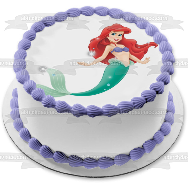 Decoración comestible para tarta de La Sirenita Ariel Imagen ABPID03359 