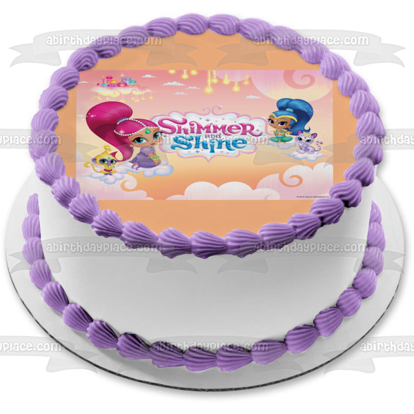 Shimmer and Shine Nahal and Tala Edible Cake Topper Image ABPID03519