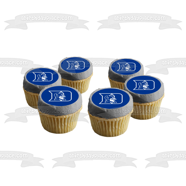 Imagen comestible para tarta con logotipo de los Blue Devils de la Universidad de Duke ABPID03533 