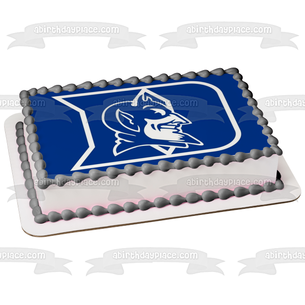 Imagen comestible para tarta con logotipo de los Blue Devils de la Universidad de Duke ABPID03533 