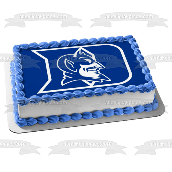 Imagen comestible para tarta con logotipo de los Blue Devils de la Universidad de Duke ABPID03533 