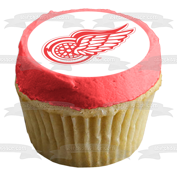 Imagen comestible para tarta con logotipo de Detroit Red Wings NHL Sports ABPID03566 