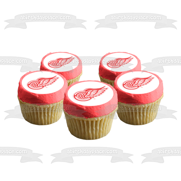 Imagen comestible para tarta con logotipo de Detroit Red Wings NHL Sports ABPID03566 