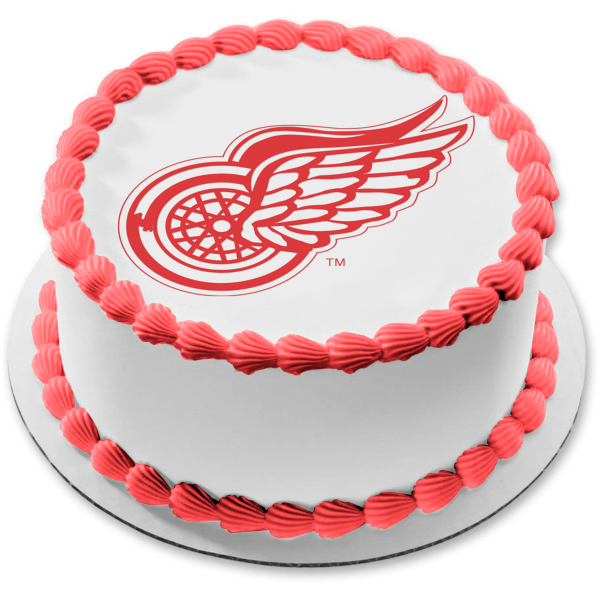 Imagen comestible para tarta con logotipo de Detroit Red Wings NHL Sports ABPID03566 