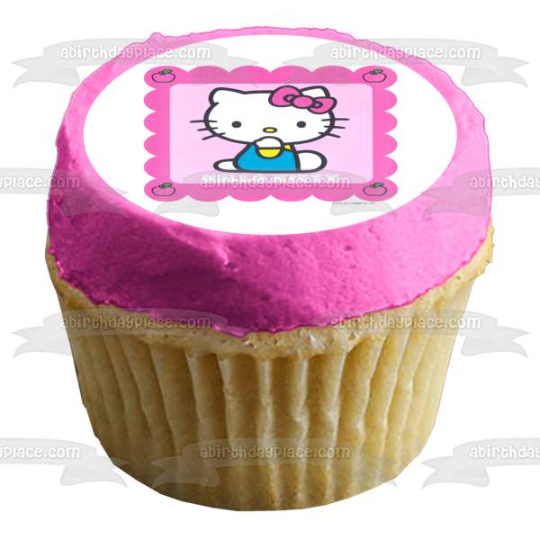 Imagen comestible para decoración de tarta comestible de Hello Kitty Apples Kitty White ABPID03570 