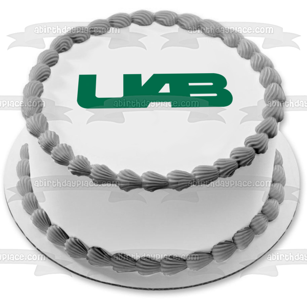 Imagen de decoración comestible para tarta con logotipo de Blazers de la Universidad de Alabama Birmingham ABPID03430 