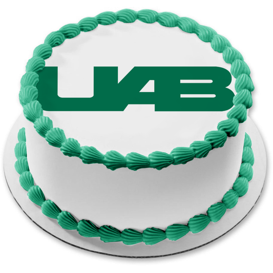 Imagen de decoración comestible para tarta con logotipo de Blazers de la Universidad de Alabama Birmingham ABPID03430 