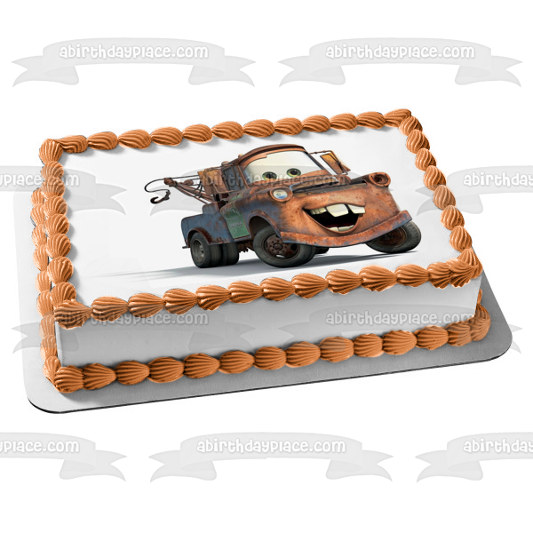 Imagen de decoración comestible para tarta de Cars Mater Sir Tow Mater ABPID03464 