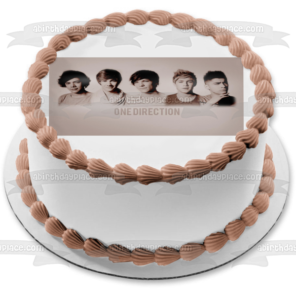 One Direction Timeline Niall Horan Liam Payne Harry Styles Louis Tomlinson y Zayn Malik Imagen comestible para tarta ABPID03601 