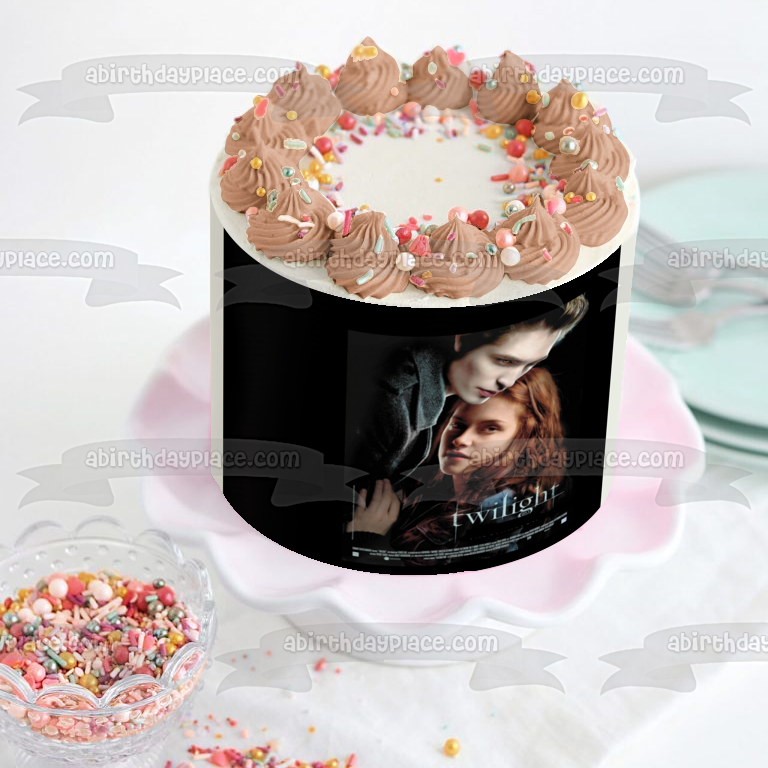 Imagen comestible para tarta de Crepúsculo Bella Swan y Edward Cullen Vampiro ABPID03475 