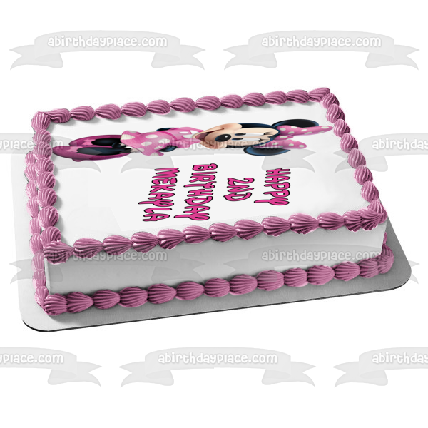 Imagen comestible para decoración de tarta de Minnie Mouse ABPID03501 