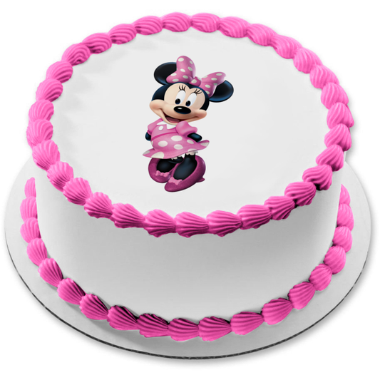 Imagen comestible para decoración de tarta de Minnie Mouse ABPID03501 