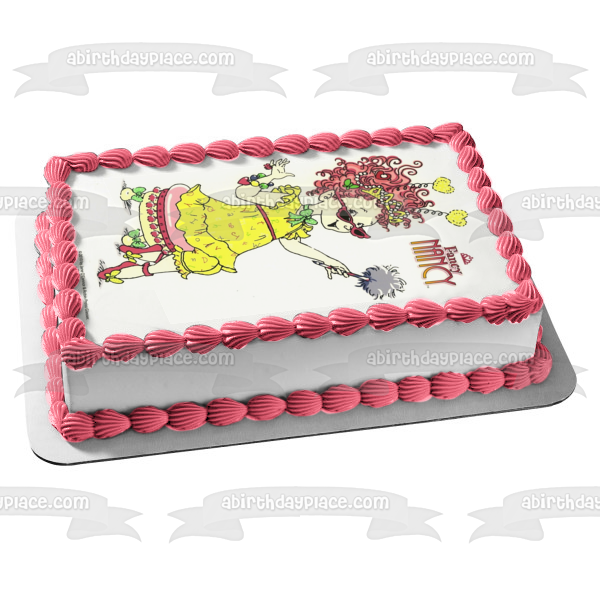 Fancy Nancy World Edible Cake Topper Image ABPID03818