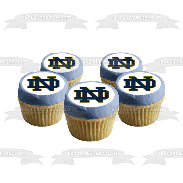 Imagen comestible para tarta con el logotipo irlandés de Notre Dame Fighting NCAA ABPID03826 