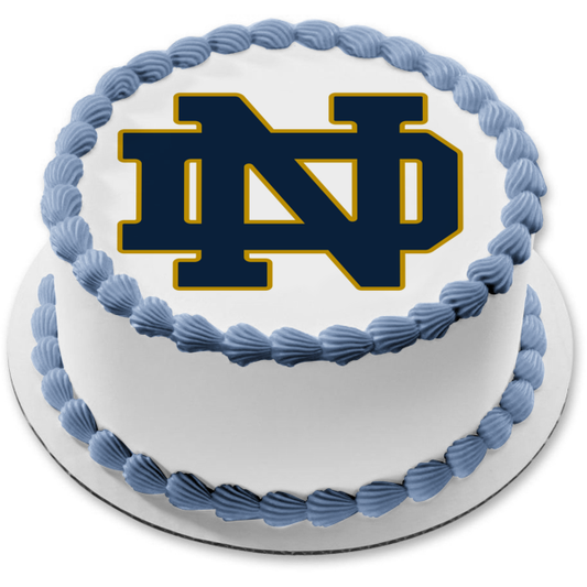 Imagen comestible para tarta con el logotipo irlandés de Notre Dame Fighting NCAA ABPID03826 