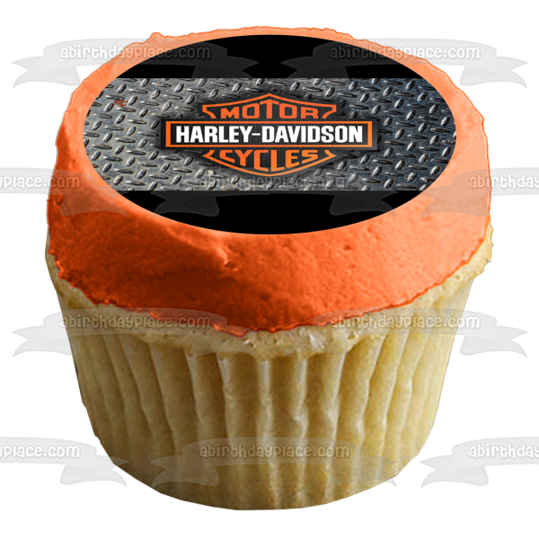 Imagen comestible para decoración de tarta con el logotipo de Harley-Davidson Motor Cycles ABPID03669 