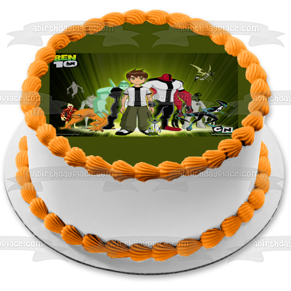 Ben 10 Logo Alien Heros Ben Prime Imagen comestible para decoración de tarta ABPID03688 