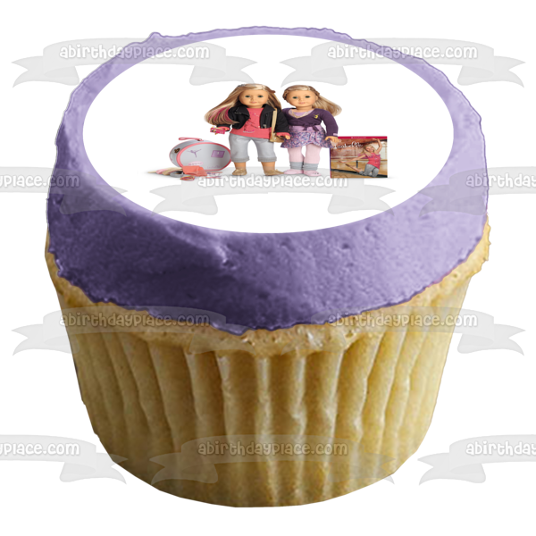 Imagen de adorno comestible para tarta comestible de American Girl Grace Thomas e Isabelle ABPID03854 