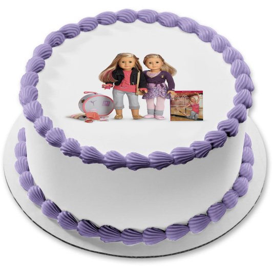 Imagen de adorno comestible para tarta comestible de American Girl Grace Thomas e Isabelle ABPID03854 