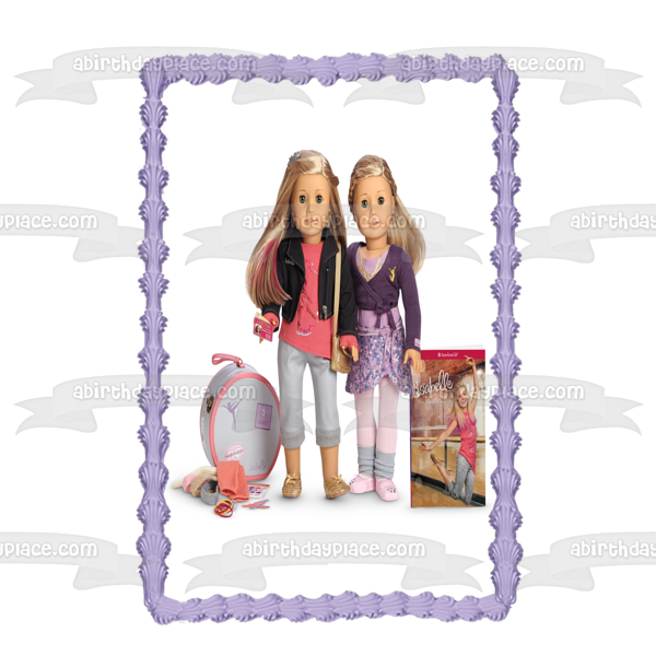 Imagen de adorno comestible para tarta comestible de American Girl Grace Thomas e Isabelle ABPID03854 