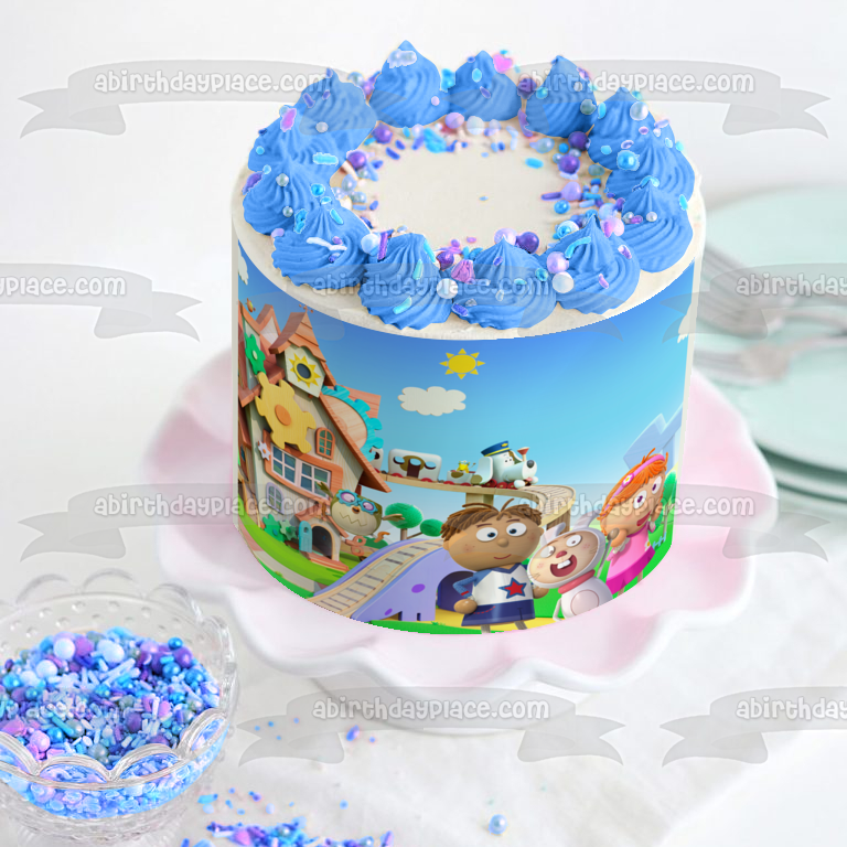 Tickety Toc Tommy Tallulah Hopparoo and Tooteroo by the Club House Edible Cake Topper Image ABPID03865