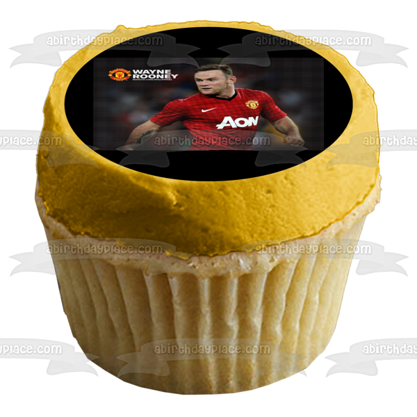 Manchester United Football Club Wayne Rooney Edible Cake Topper Image ABPID03713