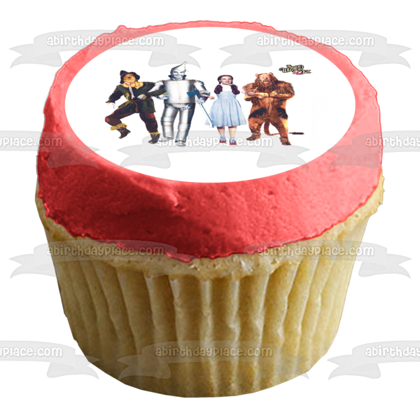 The Wizard of Oz Dorothy Scarecrow Cowardy Lion and the Tin Man Edible Cake Topper Image ABPID03736