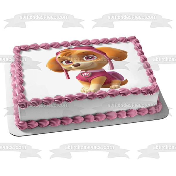 Imagen comestible para tarta con diseño de perro de rescate de Skye de la Patrulla Canina ABPID03900 