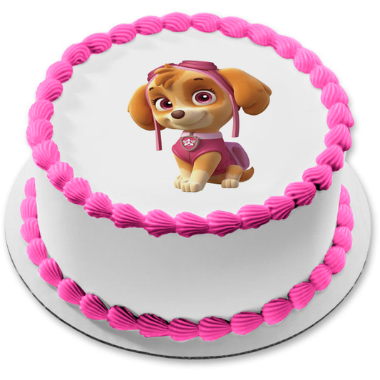 Imagen comestible para tarta con diseño de perro de rescate de Skye de la Patrulla Canina ABPID03900 