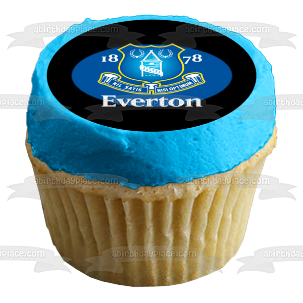 Everton Football Club Crest the Toffees Edible Cake Topper Image ABPID03979