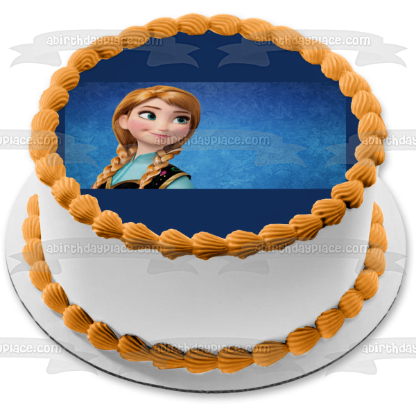 Imagen comestible para decoración de tarta de Frozen Anna ABPID03987 