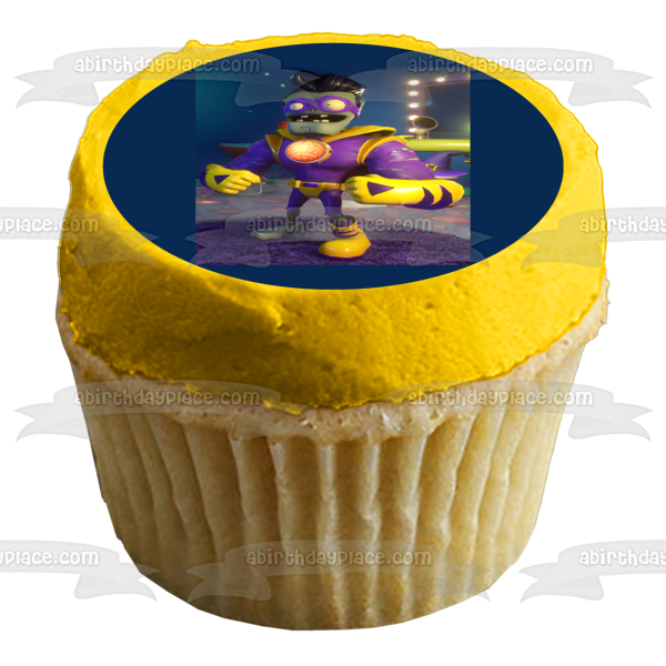 Popcap de Plants Vs Zombies con supercerebros, adorno comestible para tarta, imagen ABPID04128 