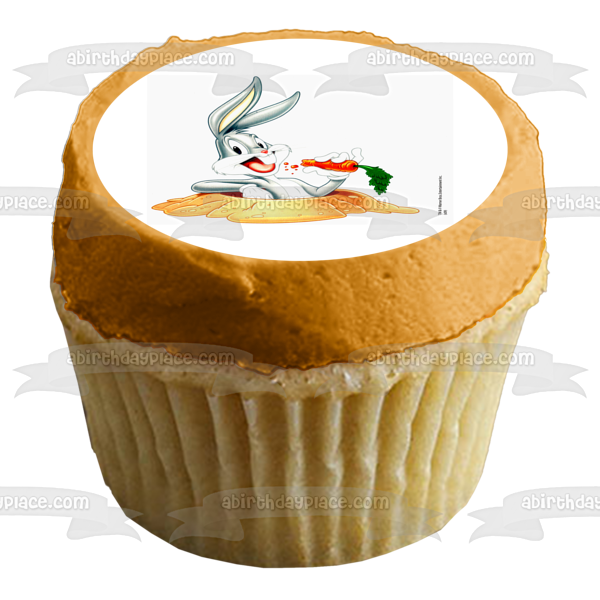 Looney Toons Bugs Bunny Zanahoria What's Up Doc Adorno comestible para tarta Imagen ABPID04156 