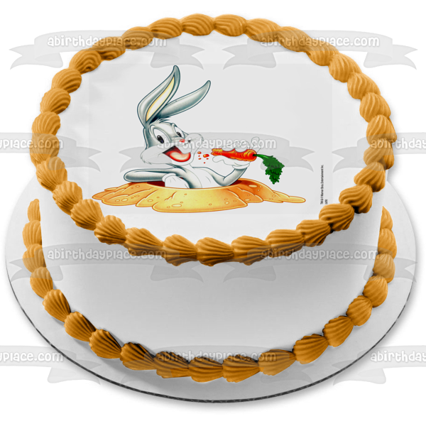 Looney Toons Bugs Bunny Zanahoria What's Up Doc Adorno comestible para tarta Imagen ABPID04156 