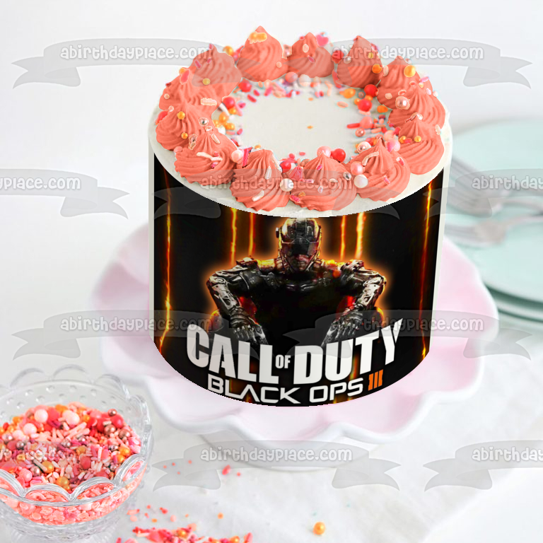 Imagen comestible para decoración de tarta de Call of Duty Black Ops 3 ABPID04059 