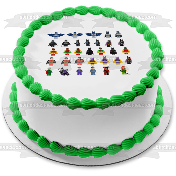 LEGO Batman Figurines Robin and The Joker Edible Cake Topper Image ABPID04195