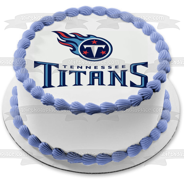 Tennessee Titans - Decoración comestible para tarta de fútbol americano profesional de Nashville, imagen ABPID04201 