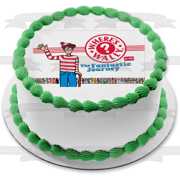 Where's Wally Where's Waldo the Fantastic Journey Assorted Characters Edible Cake Topper Image ABPID04206