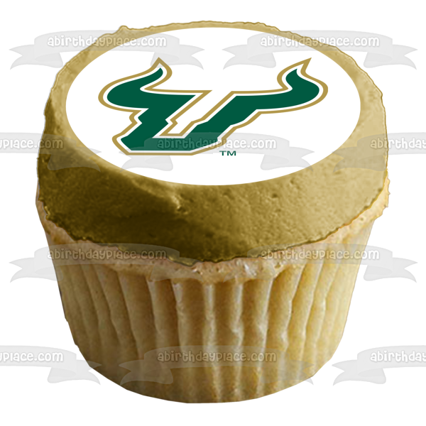 University of South Florida Bulls Logo Edible Cake Topper Image ABPID04096