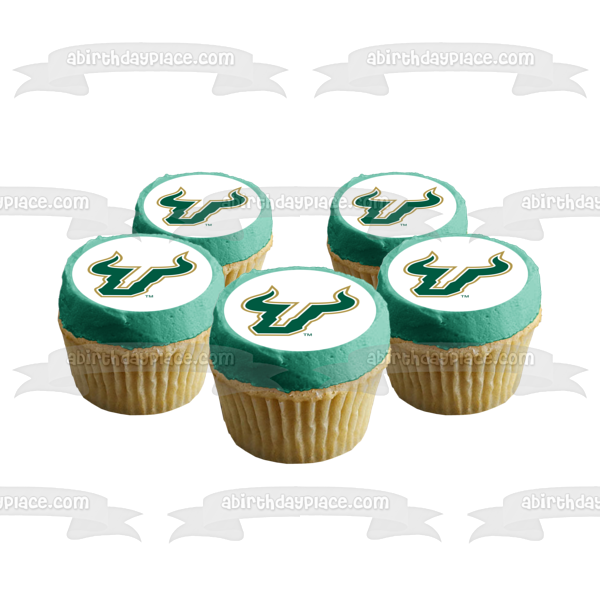 University of South Florida Bulls Logo Edible Cake Topper Image ABPID04096