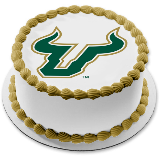 Imagen comestible para decoración de tarta con el logotipo de los Bulls de la Universidad del Sur de Florida ABPID04096 